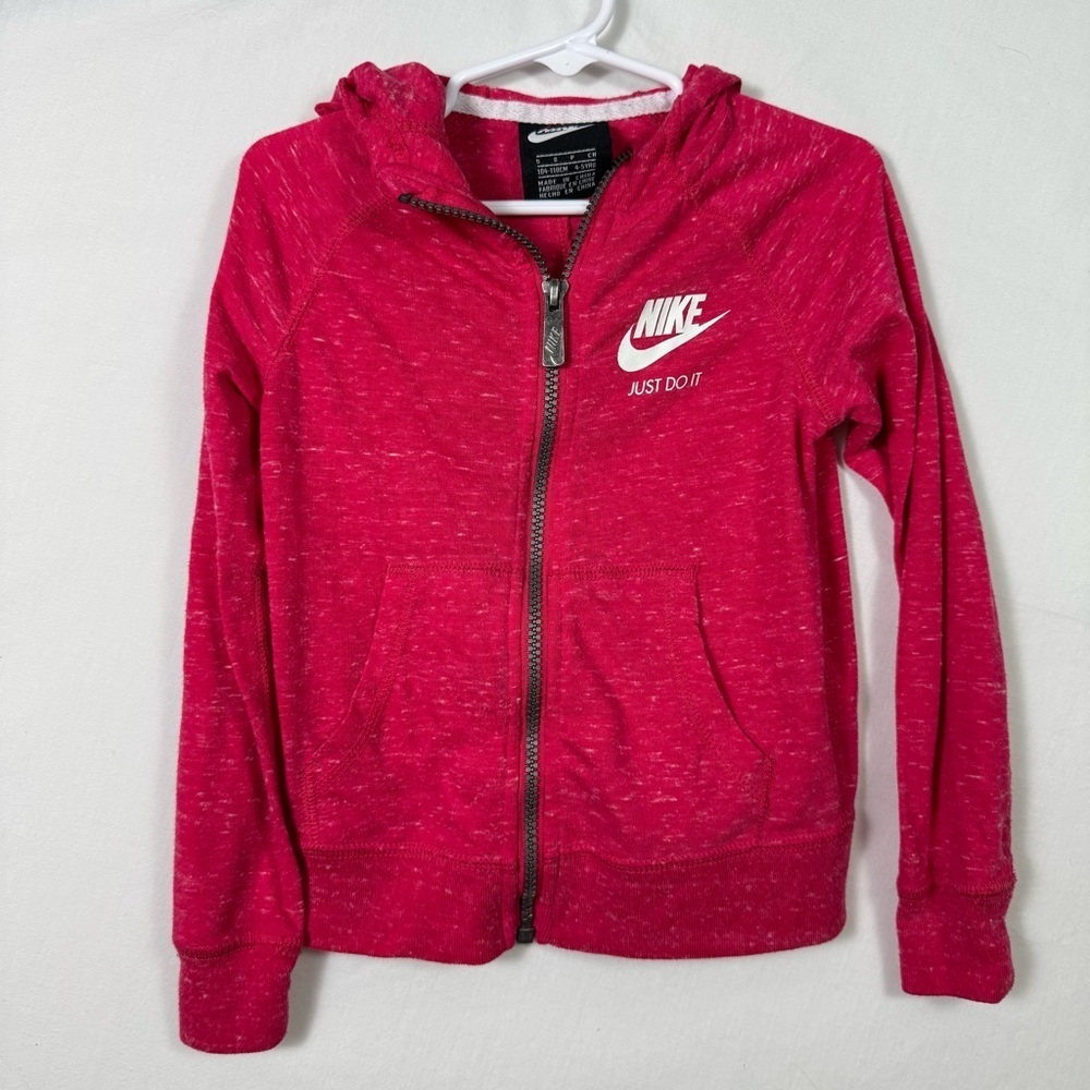 Nike Pink Zip Up Jacket Kids Size S
